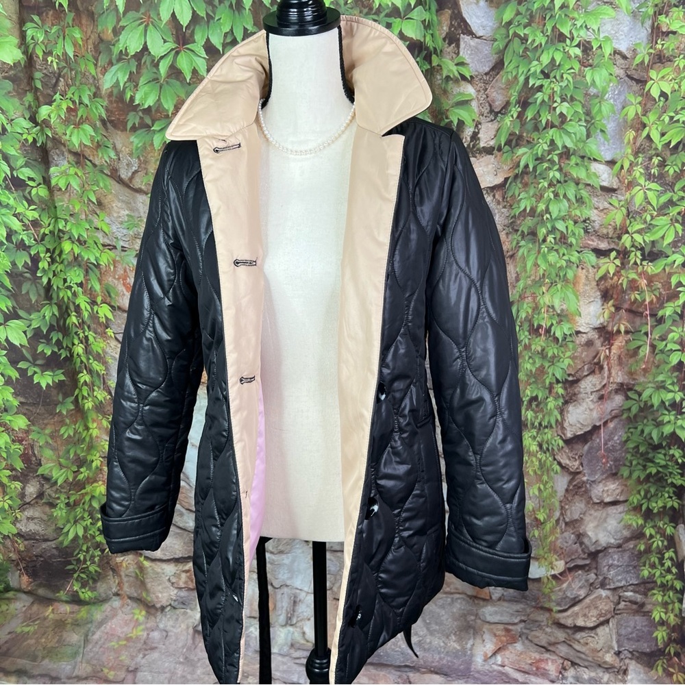 KATE SPADE Quilted Mid-Weight Belted Puffer Jacket, M - Picture 4 of 12
